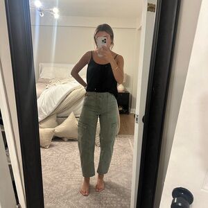 Cargo Green Barrel Pants